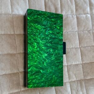 J. Crew Beautiful Marble Green Clutch